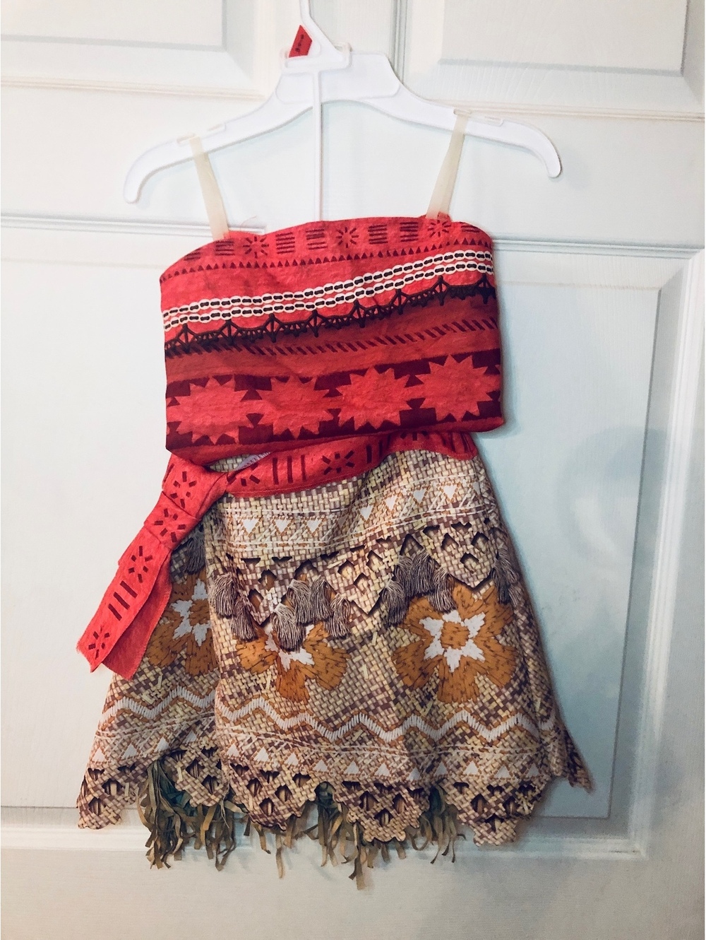 Disney Moana Costume 4-6X Girls 2 Pc Jakks Top Skirt Complete Outfit Halloween